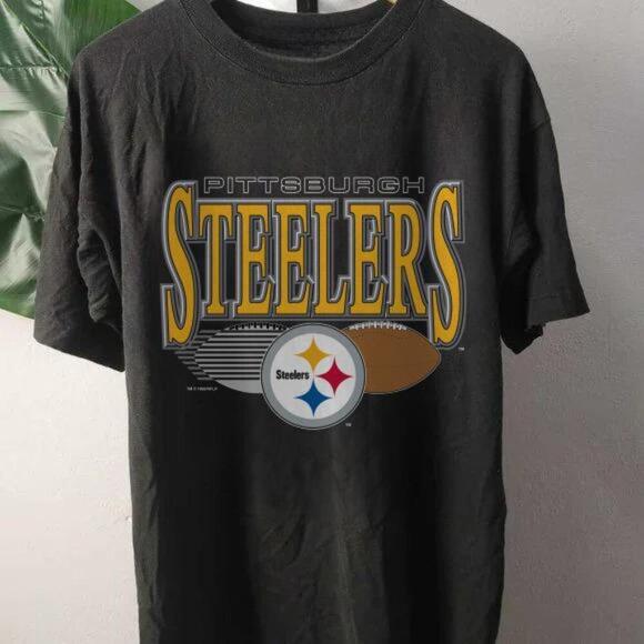 Pittsburgh Steelers Nfl 1992 Crewneck Shirt Nfl Black - Picture 1 of 4
